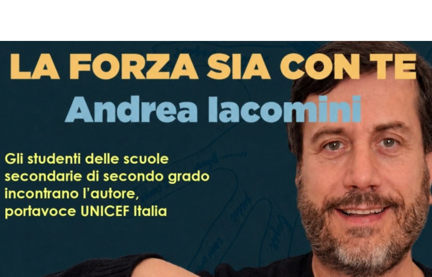 Andrea Iacomini, portavoce di UNICEF Italia, incontra gli studenti